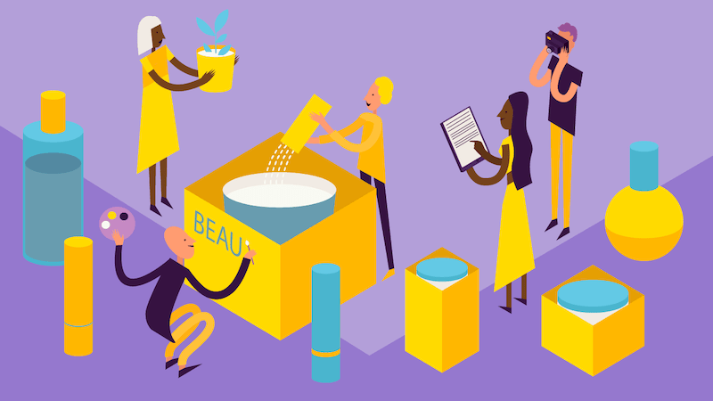 promoten nieuw schoonheidsproduct